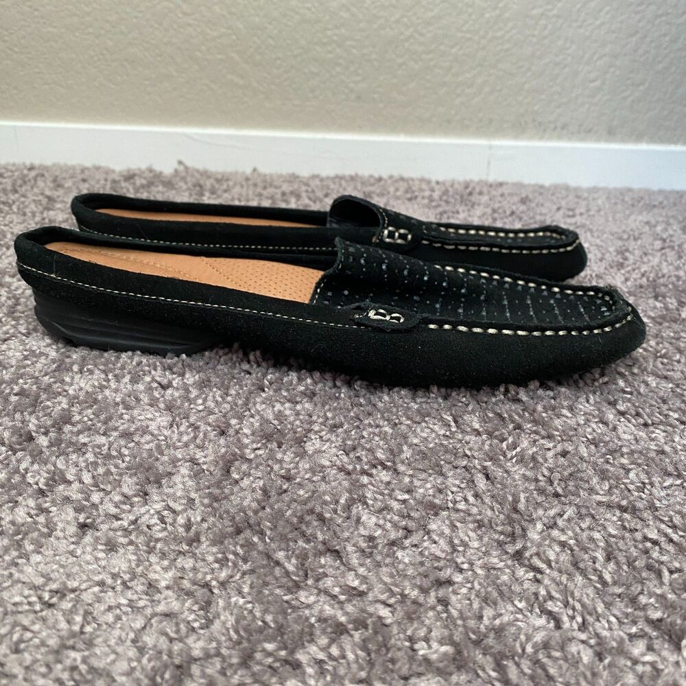 BARETRAPS Orvyn Black Leather Bejeweled Beaded Slip-On Mules Size 8 - Picture 3 of 14